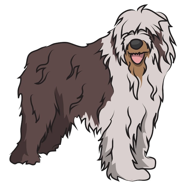 Old English Sheepdog Dog Decal, Dog Lover Decor Vinyl Sticker